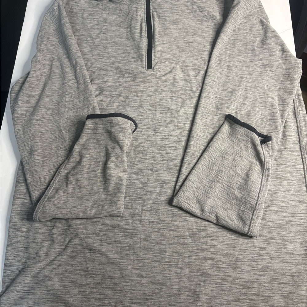 GAP Boys Heather Gray Zip-Up Sweater